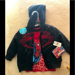 NWT size 2T 2-piece Marvel
Superman jacket set